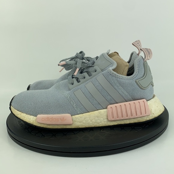 Adidas NMD R1 Gray/Pink Athletic Running Shoes BY3058 Women's Size 7 - Picture 8 of 12